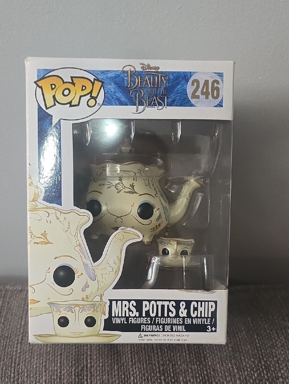 Funko POP! Mrs. Potts & Chip Vinyl Figure - Cream & Gold Accents